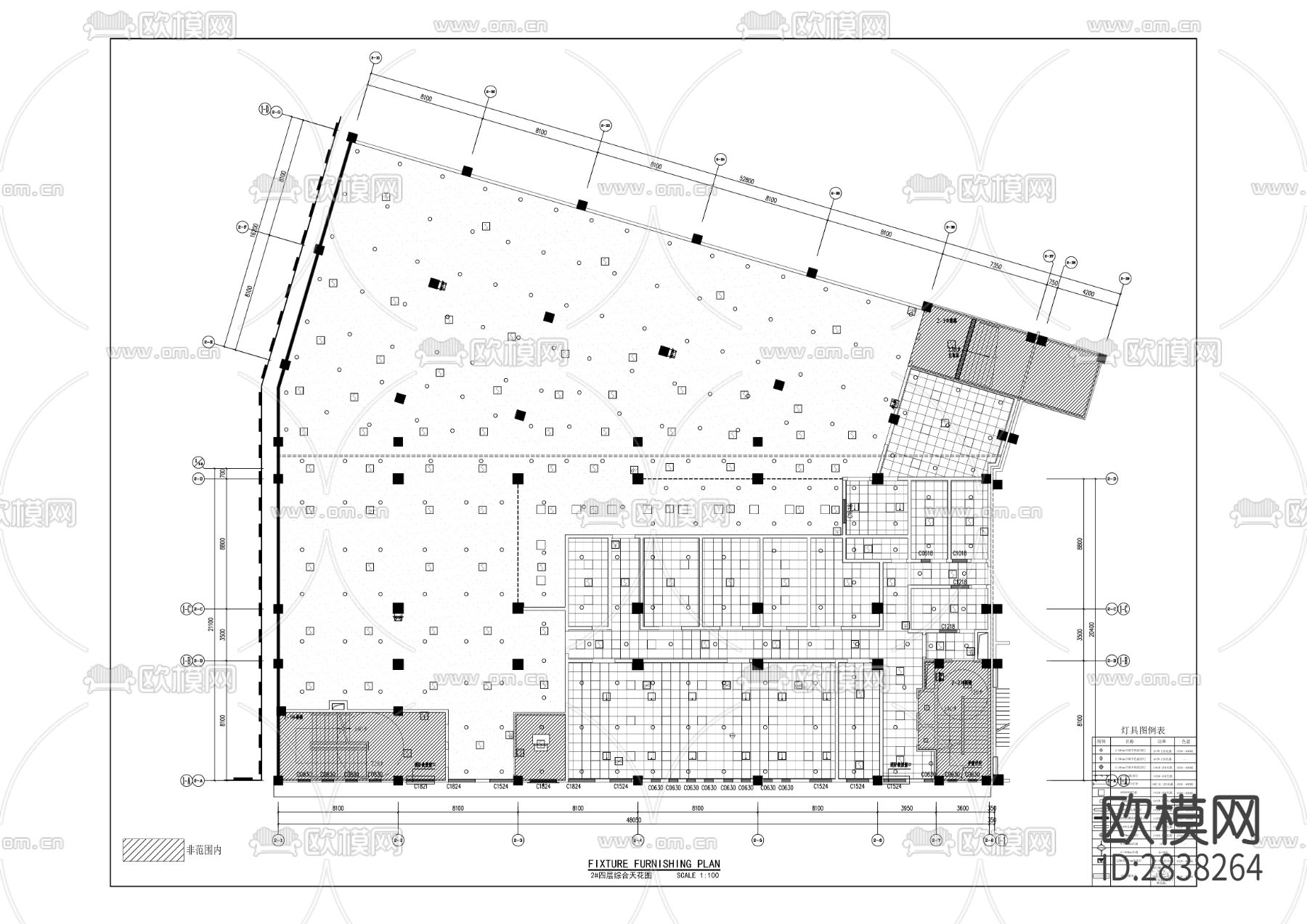民族中学及庹家坳小学改扩建项目二次深化装修项目CAD施工图下载（渲染图5）