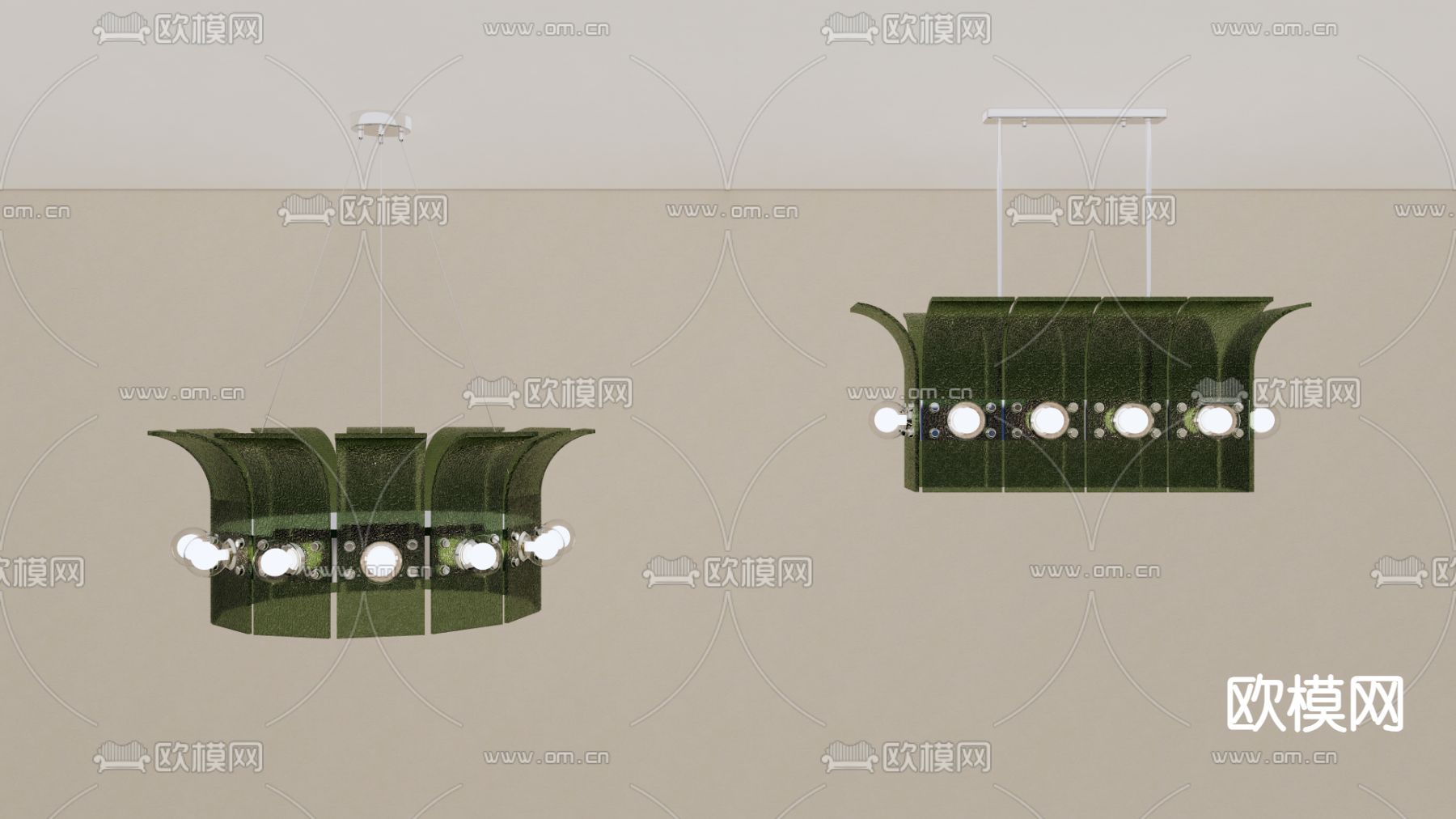 吊灯su模型下载（渲染图1）