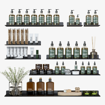  洗浴用品 洗护su模型 