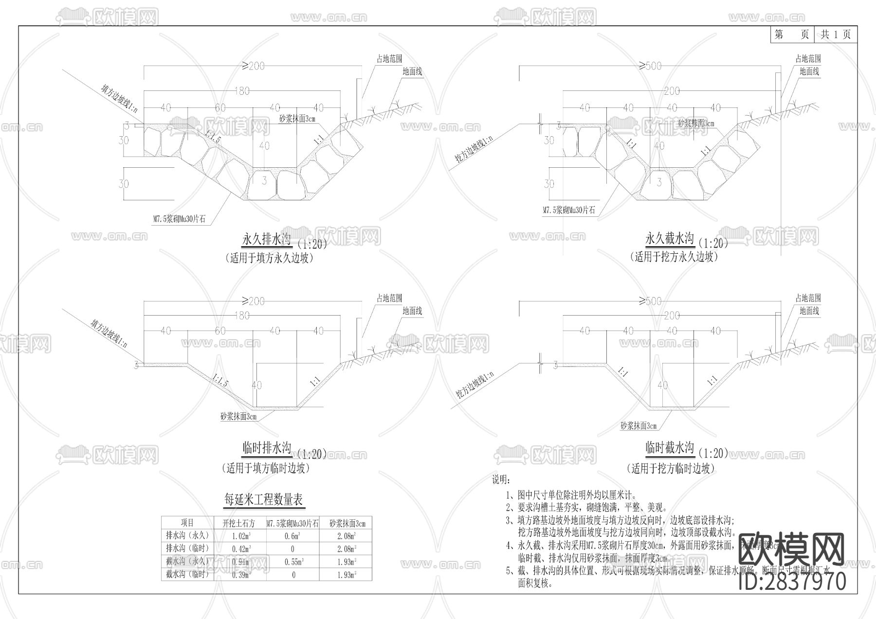 白沙长江大桥至滩盘物流区道路项目CAD施工图下载（渲染图3）