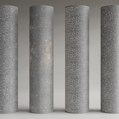 透光柱 发光柱 铝单板su模型