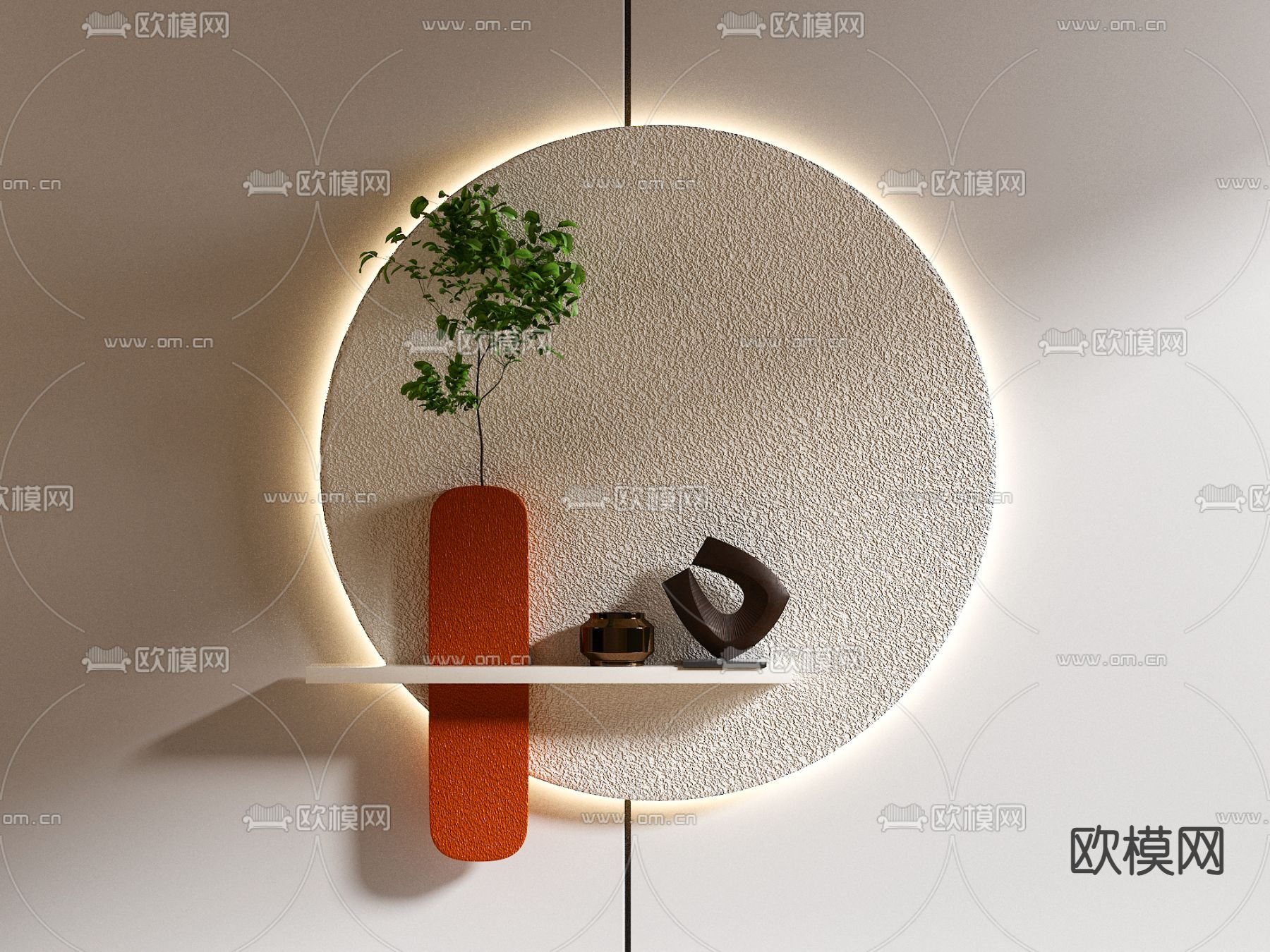 立体墙饰 挂饰3d模型下载