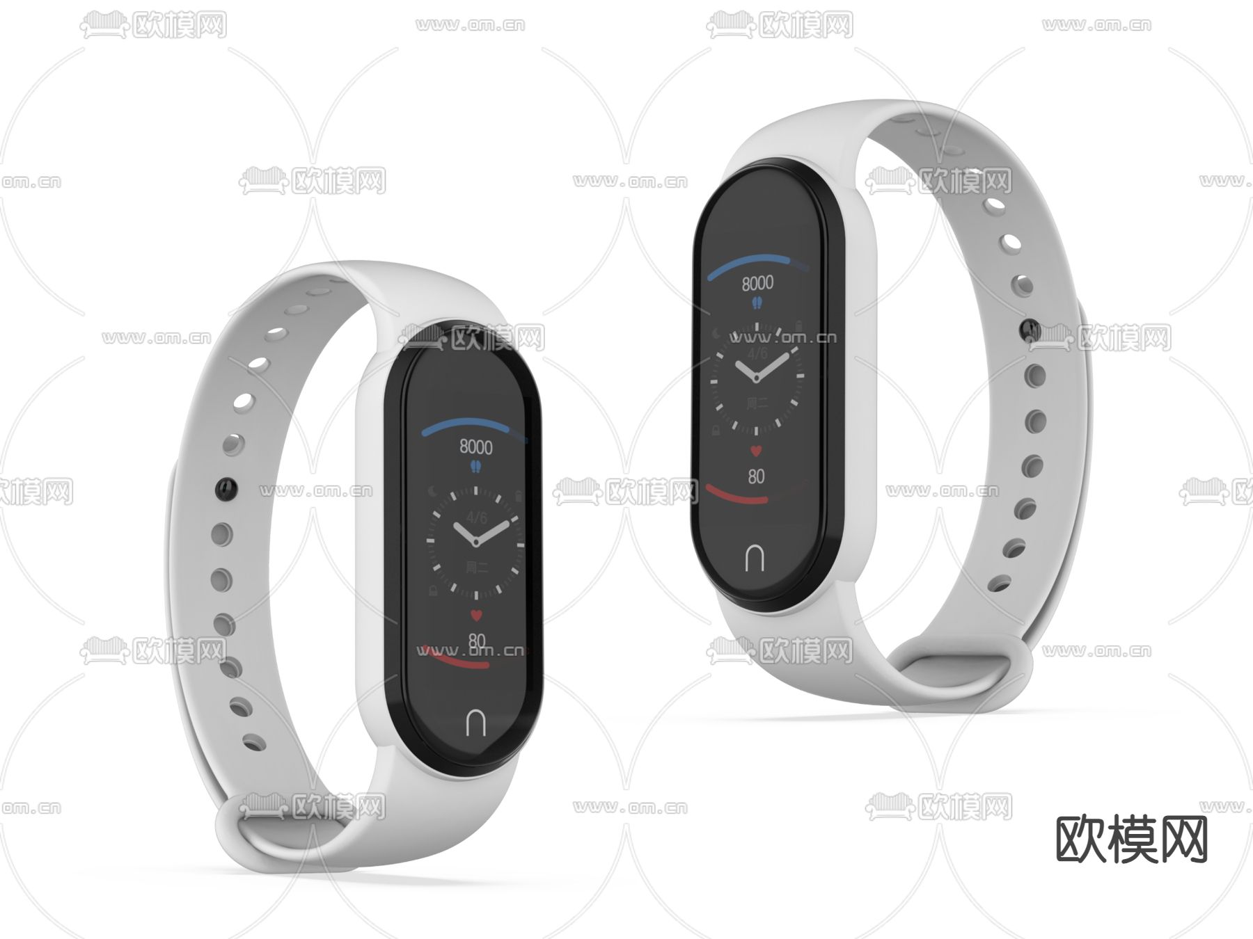 智能手表 手环su模型下载（渲染图1）