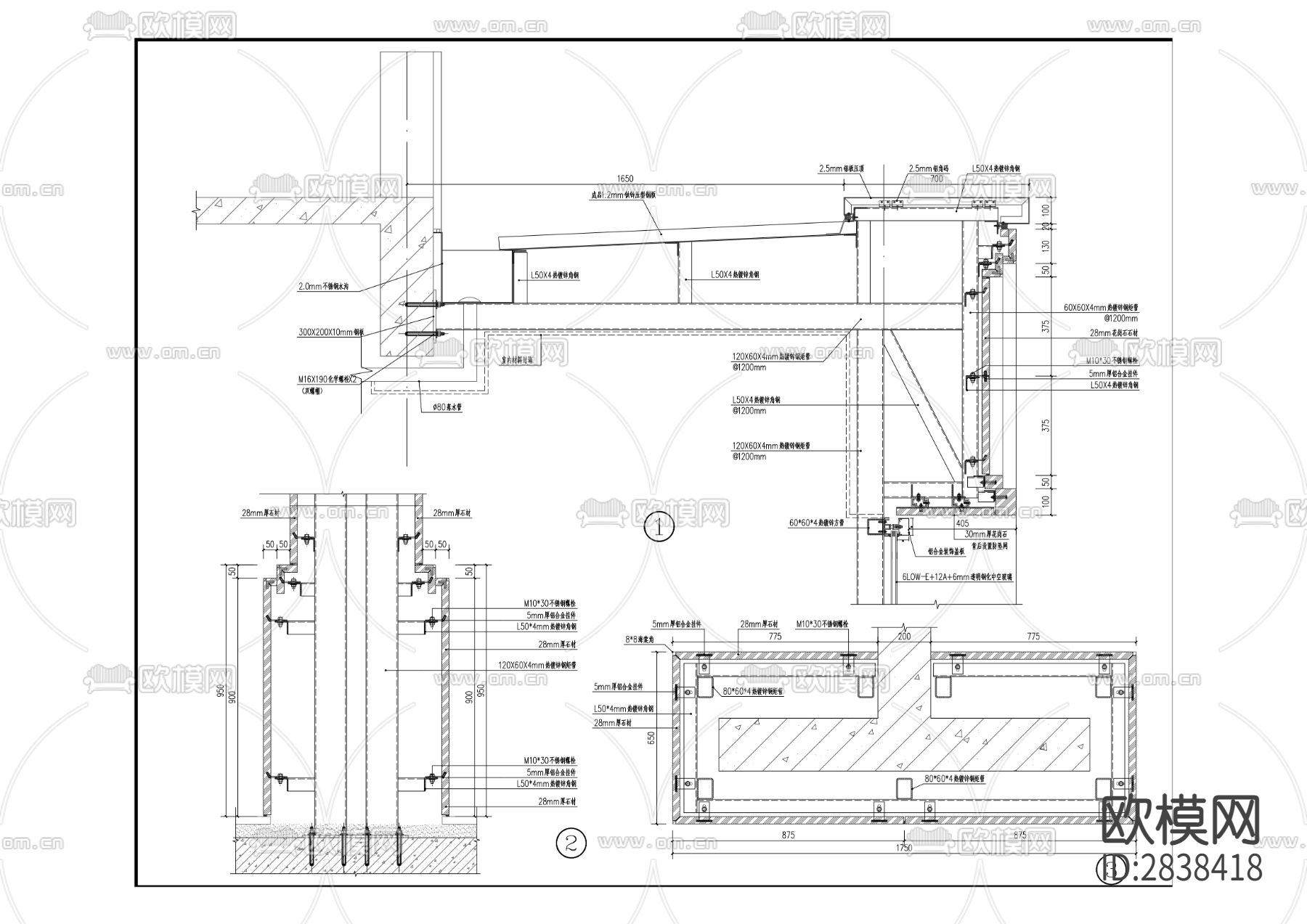 长租公寓项目CAD施工图下载（渲染图5）