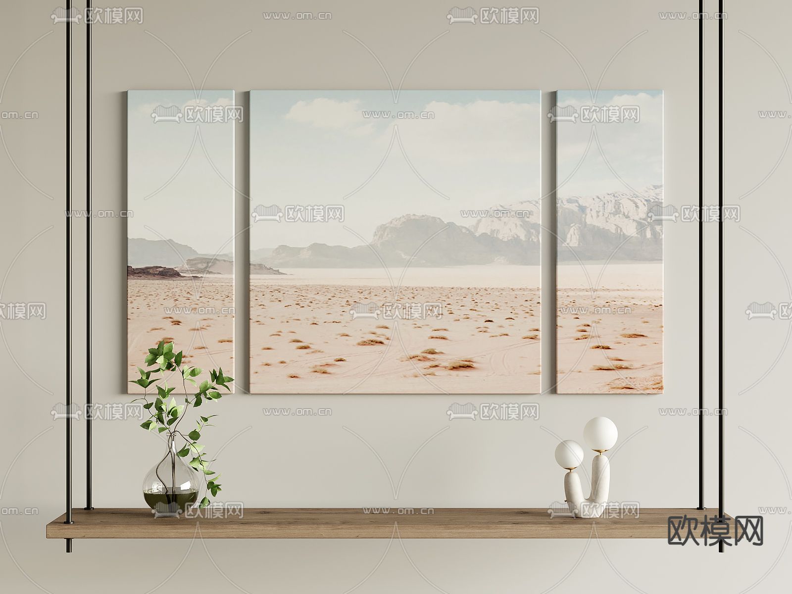 现代装饰画su模型