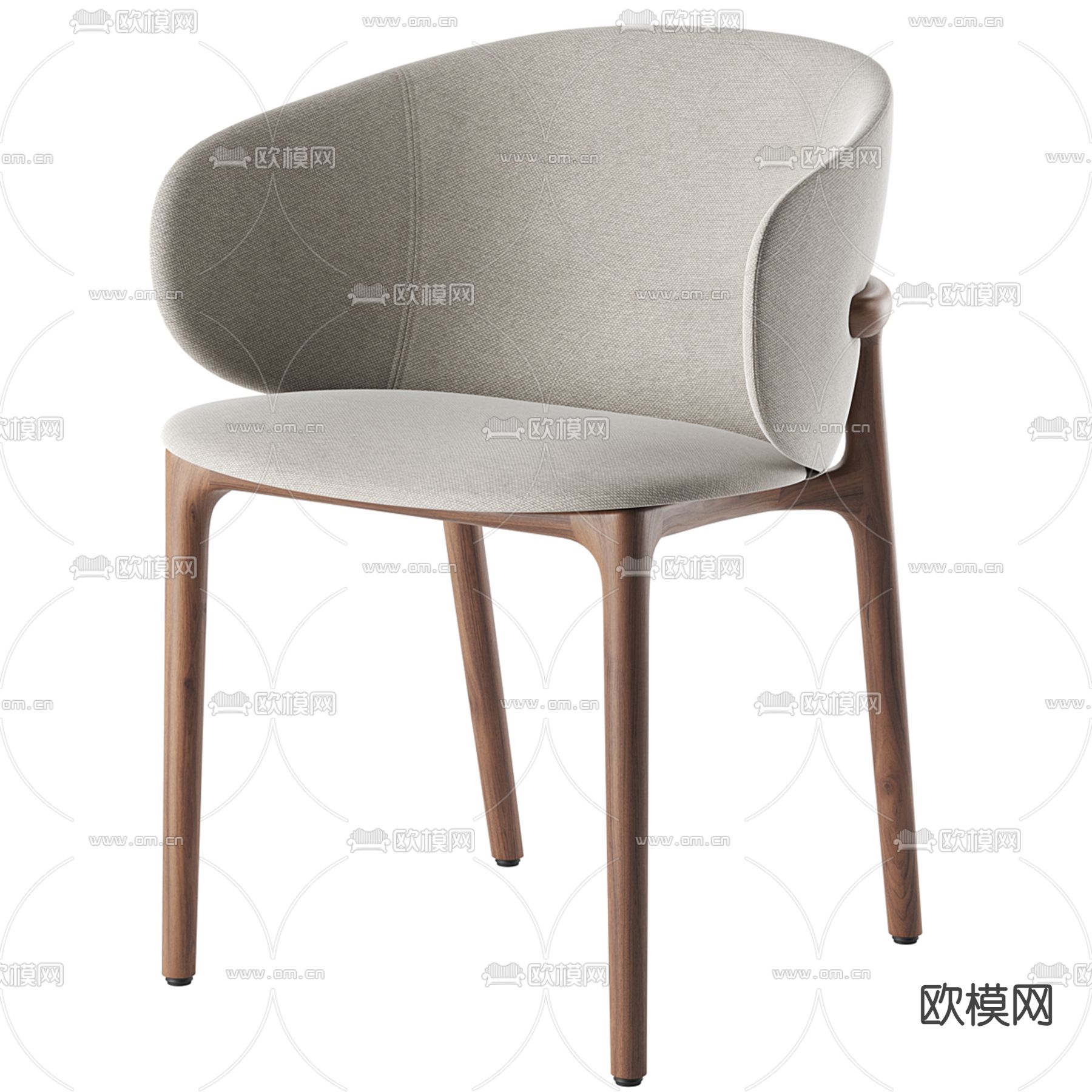 Cassina 椅子 餐椅3d模型下载（渲染图1）