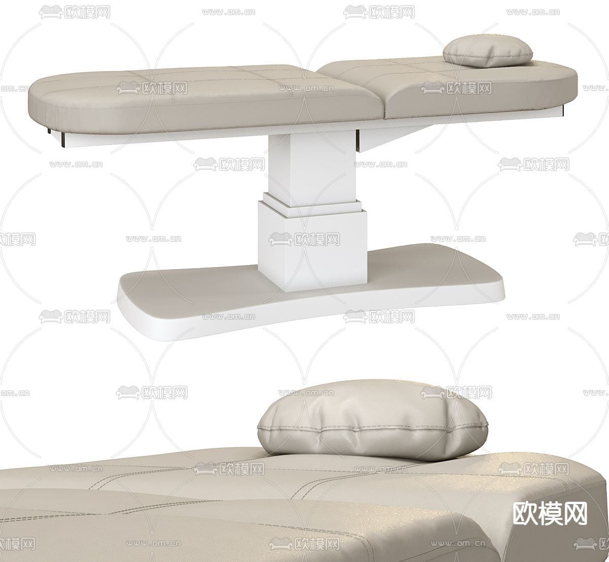 理疗床 按摩床3d模型下载