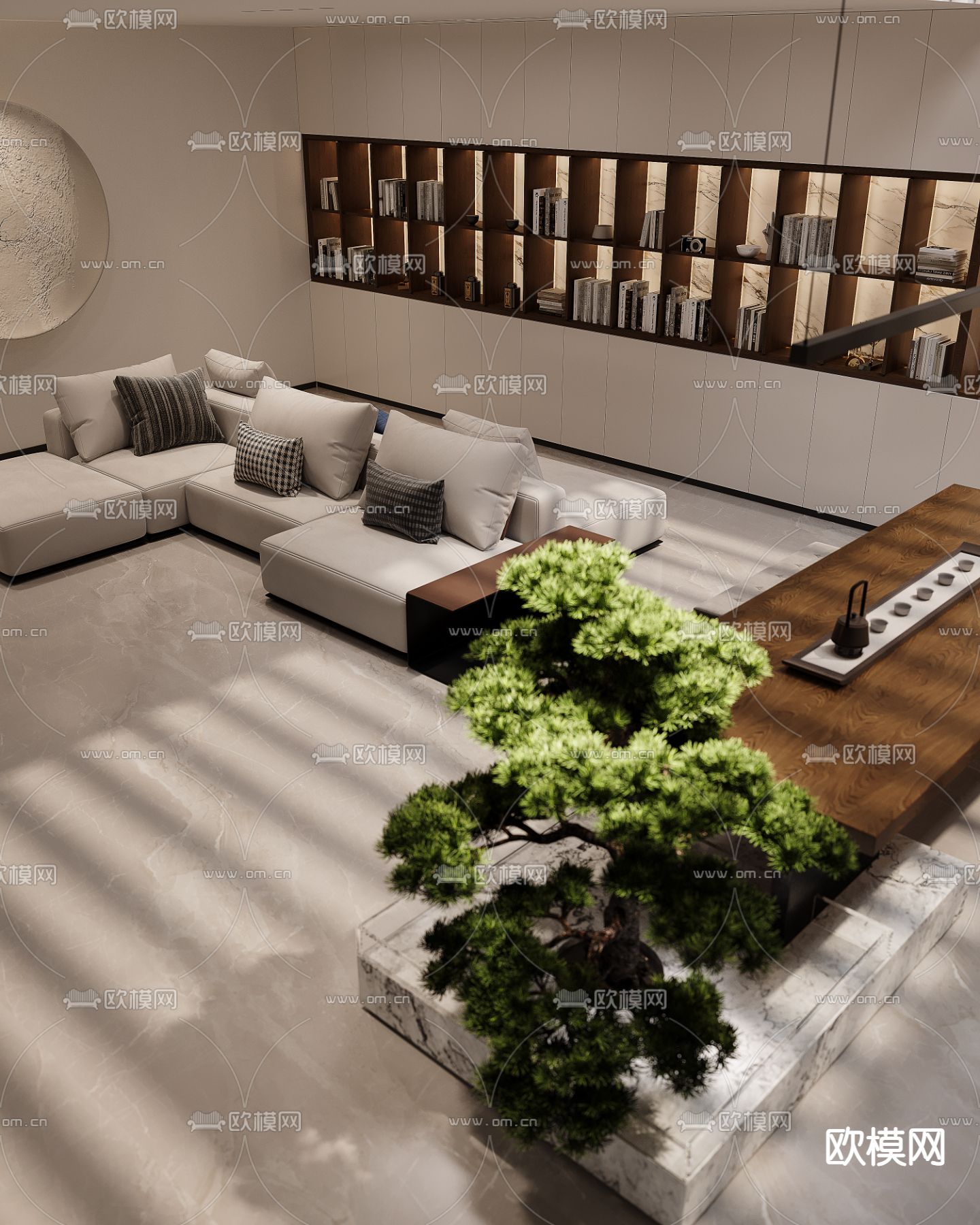 地下室 休息室 茶室3d模型下载（渲染图4）