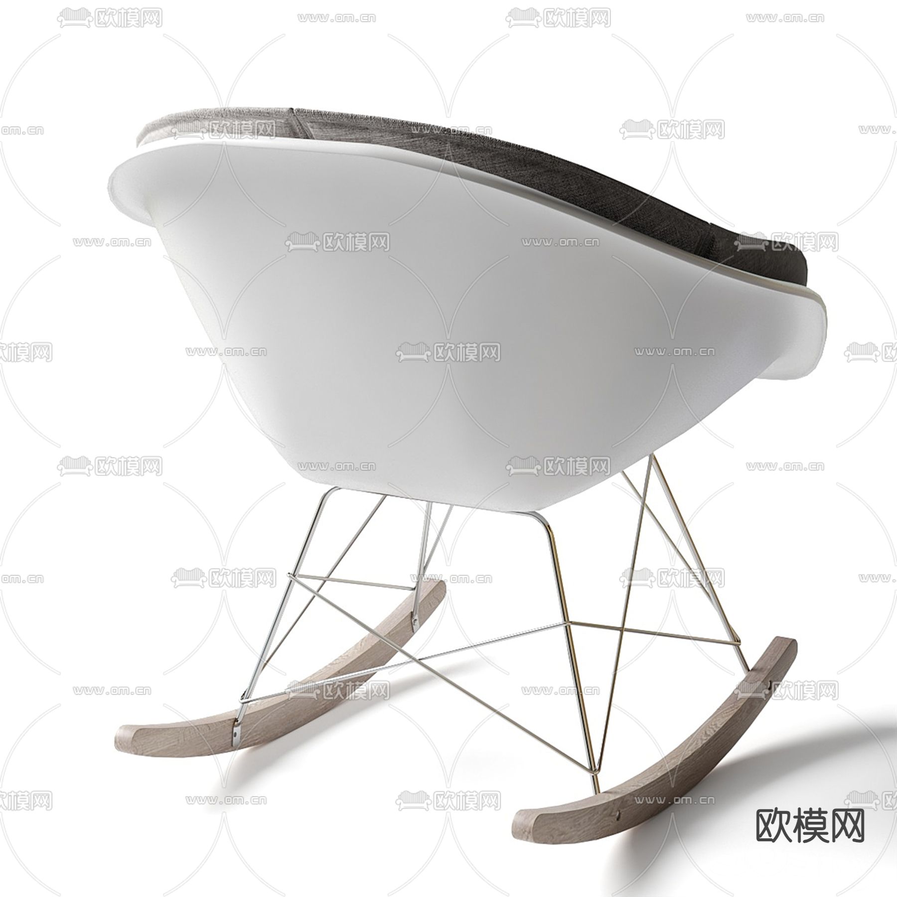 休闲椅 摇椅3d模型下载（渲染图2）