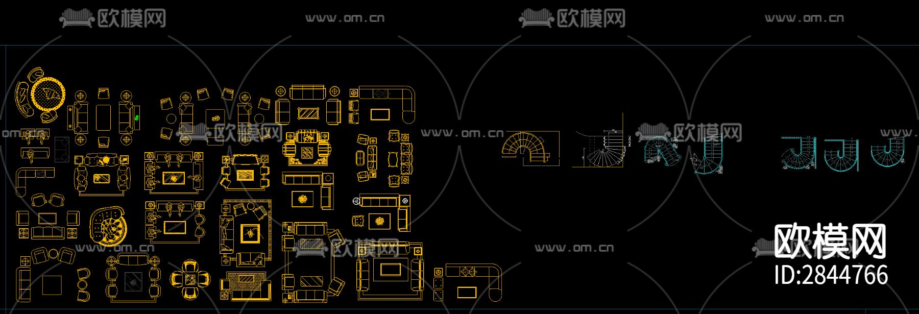 2023最新假装设计CAD图库下载（渲染图4）