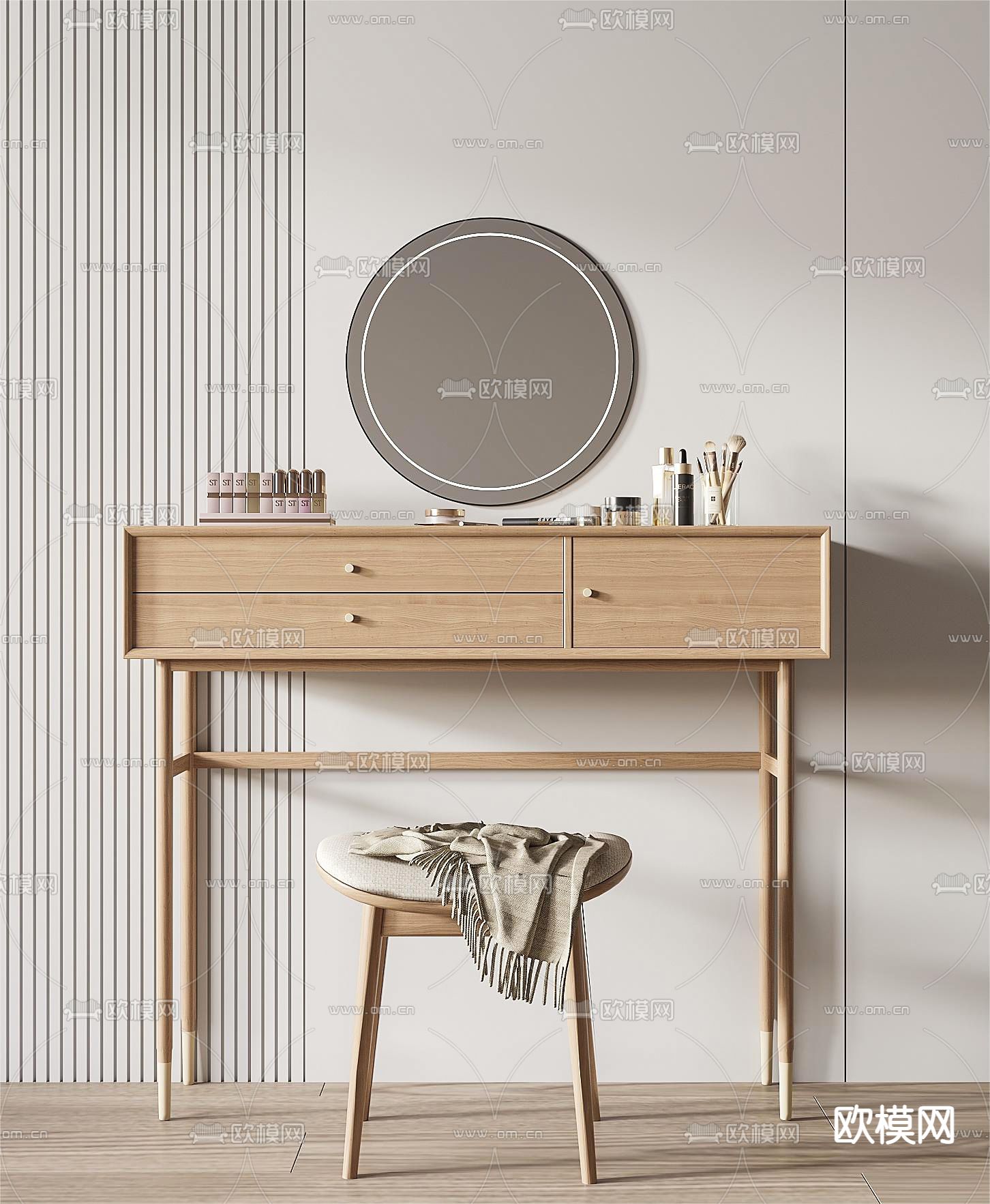 梳妆台3d模型下载