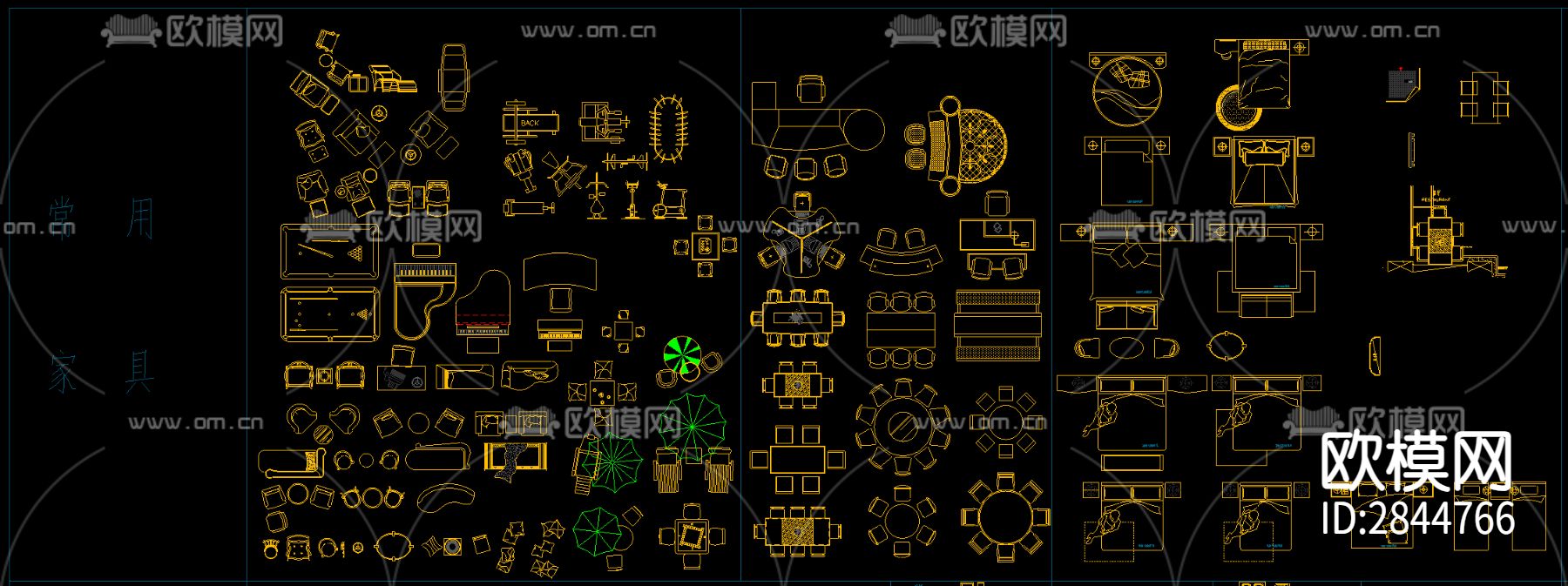 2023最新假装设计CAD图库下载（渲染图3）