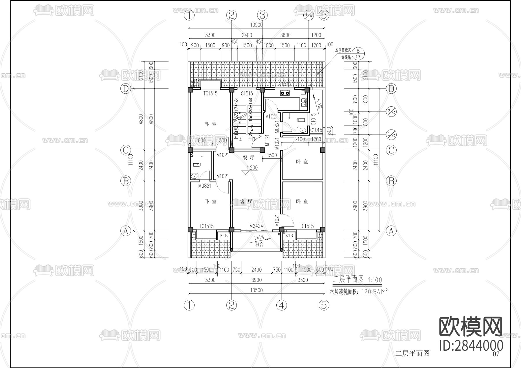 白家坝室外管网 电气工程CAD施工图下载（渲染图2）