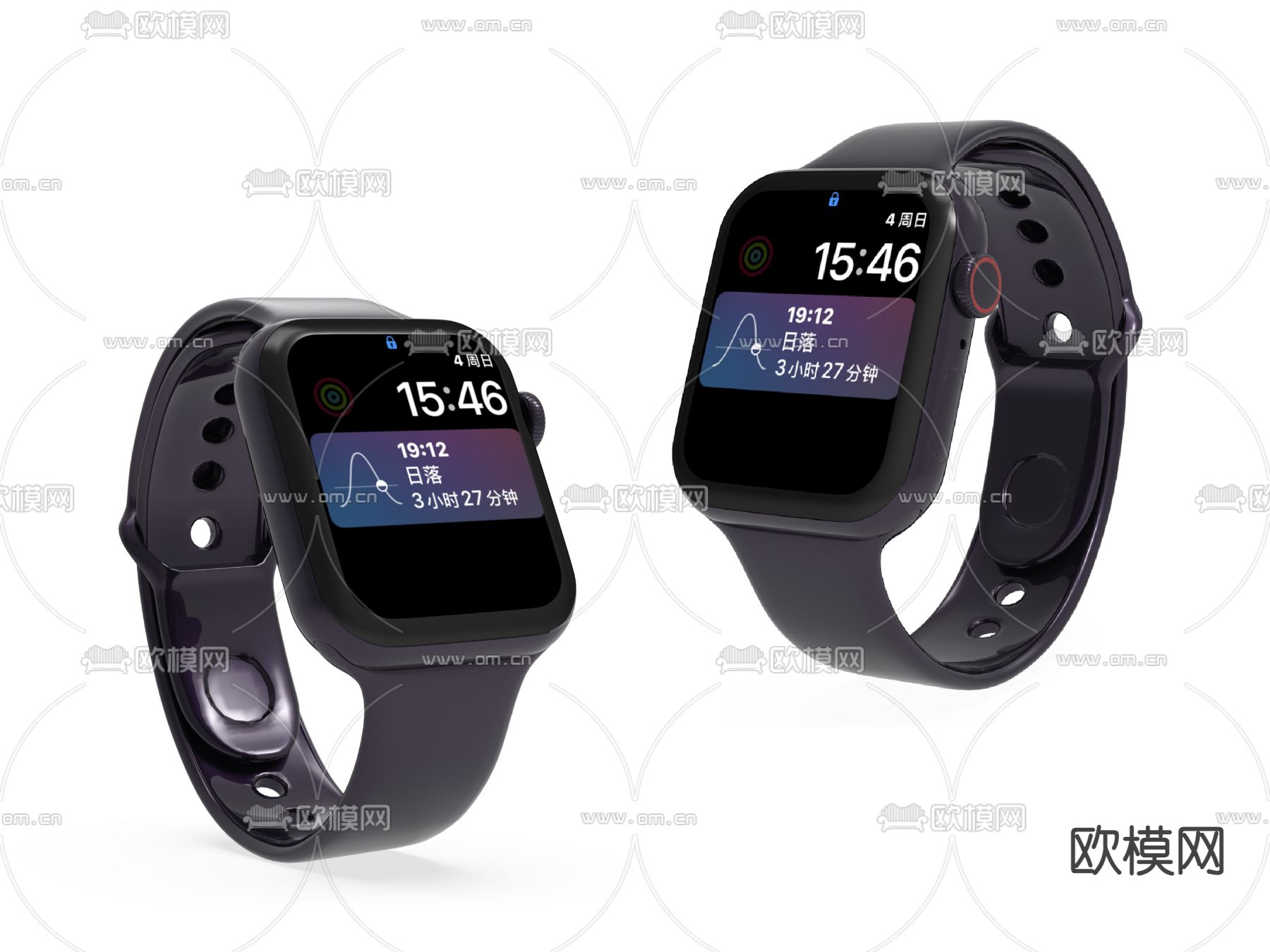 智能手表su模型下载（渲染图1）