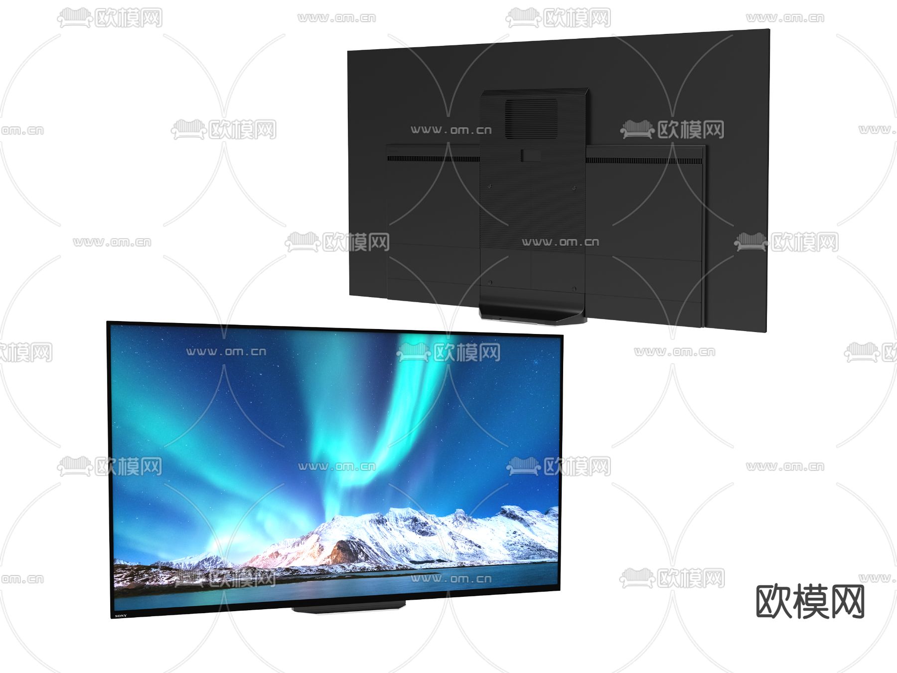 电视机3d模型下载