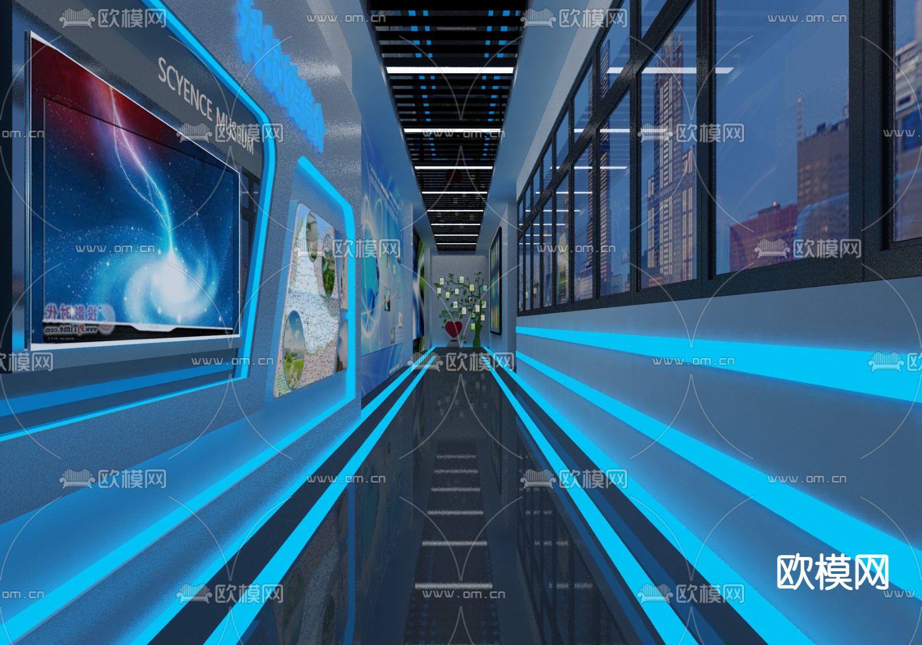 展厅免费3d模型下载