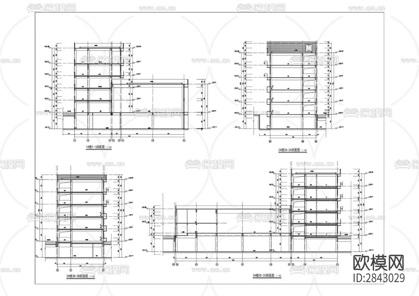 康美初中建設(shè)項目CAD施工圖下載(渲染圖1)