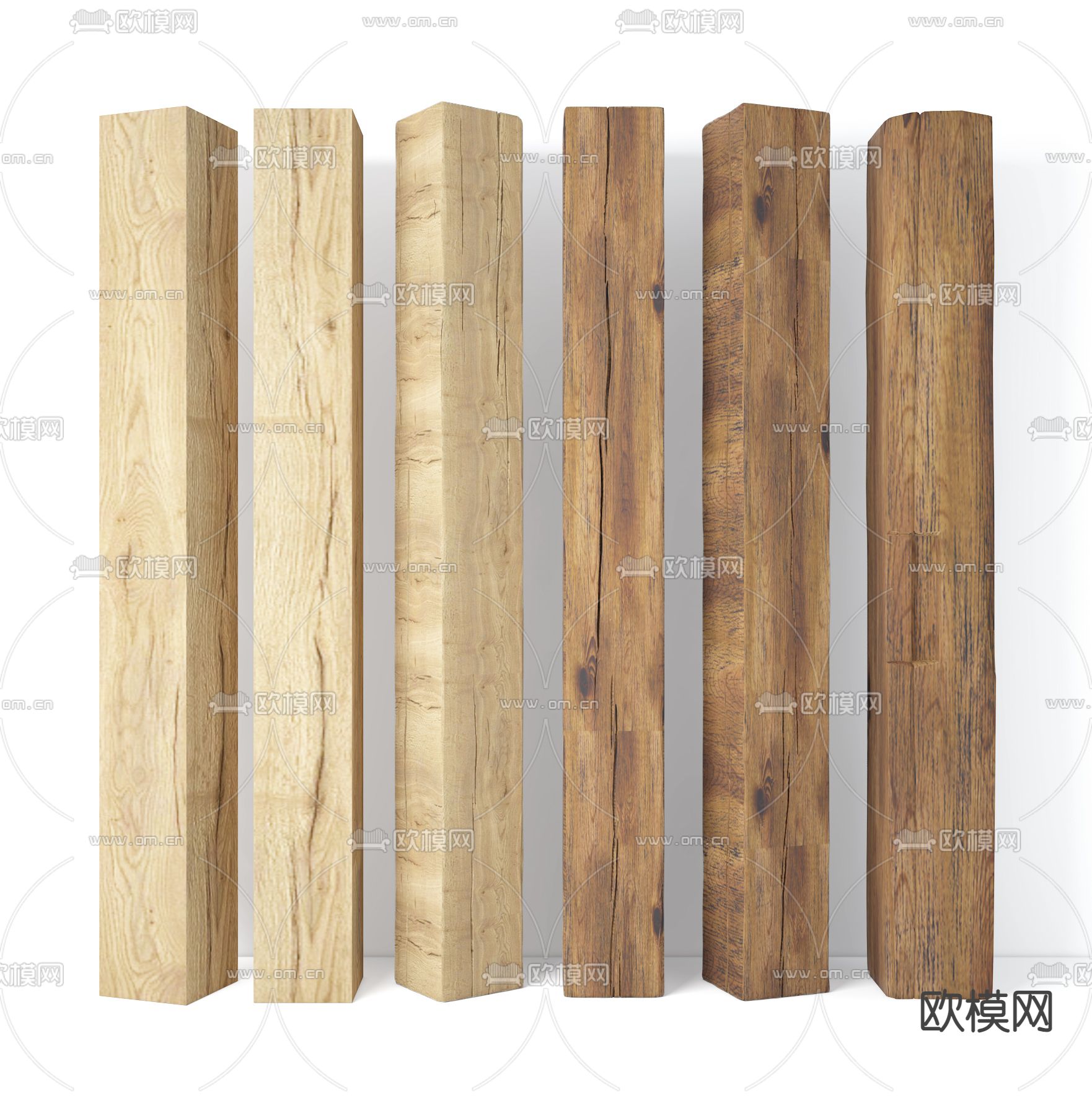 柱子 木条 木桩3d模型下载