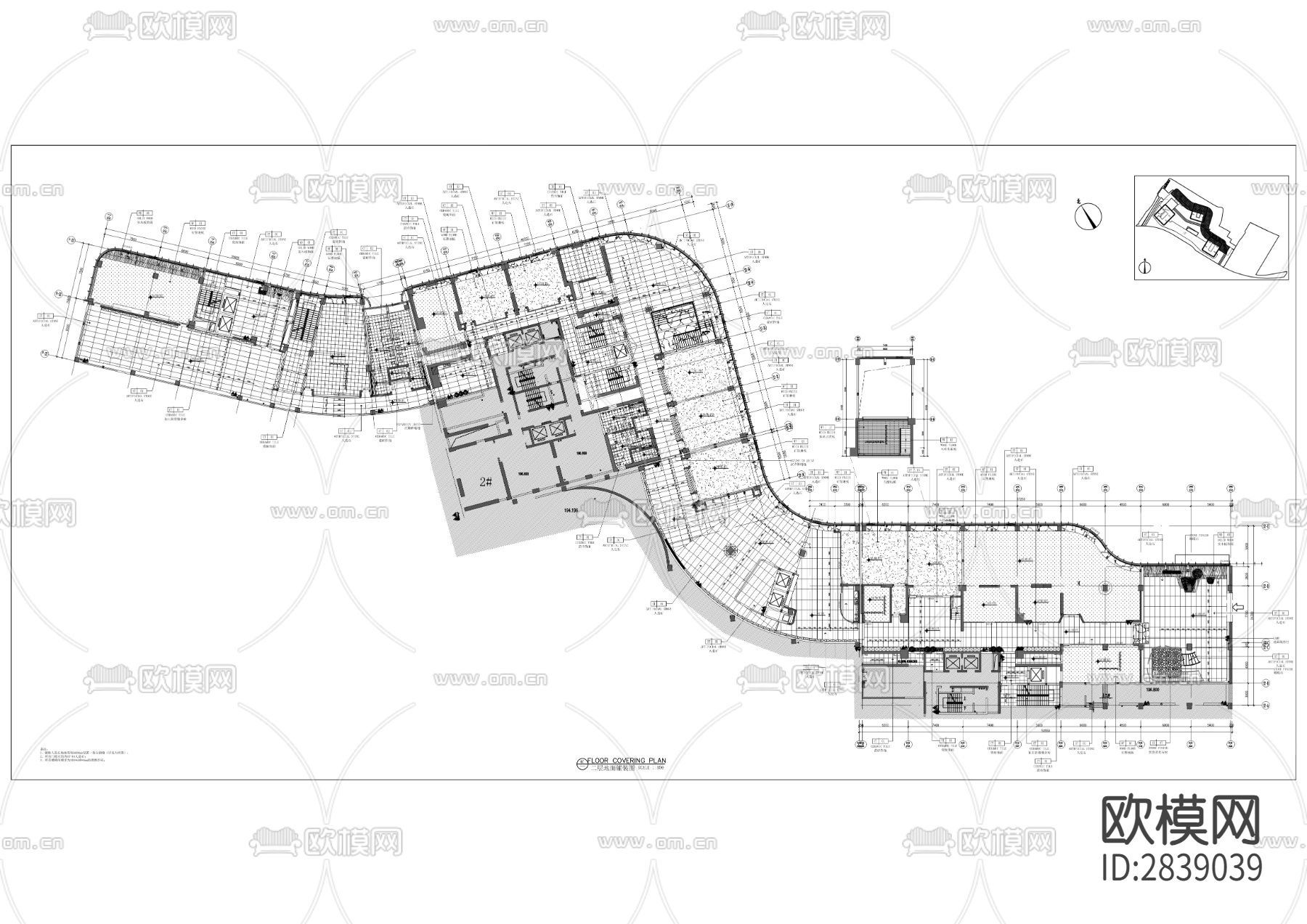 万科翡翠都会裙楼CAD施工图下载（渲染图9）