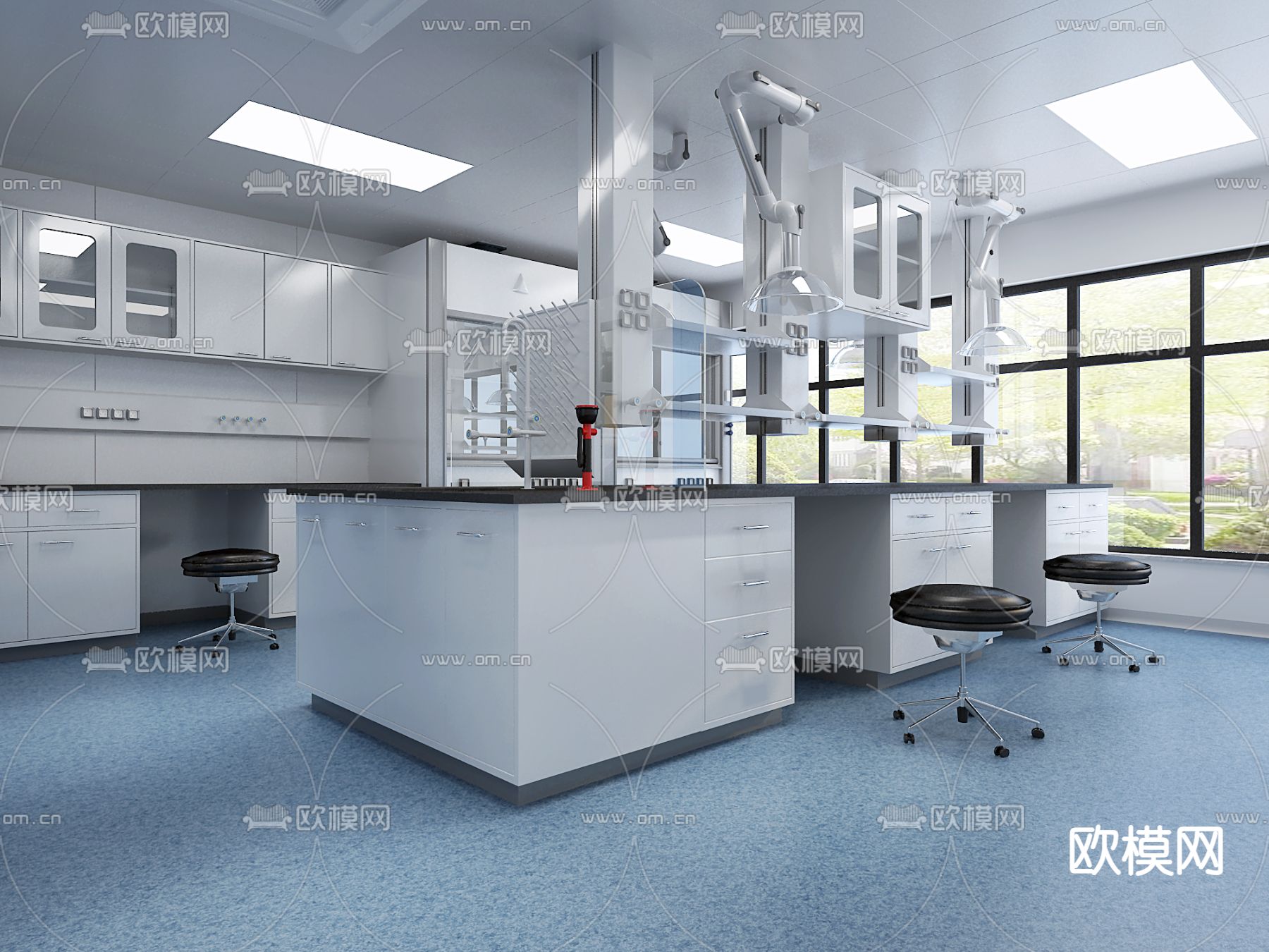 现代实验室3d模型下载