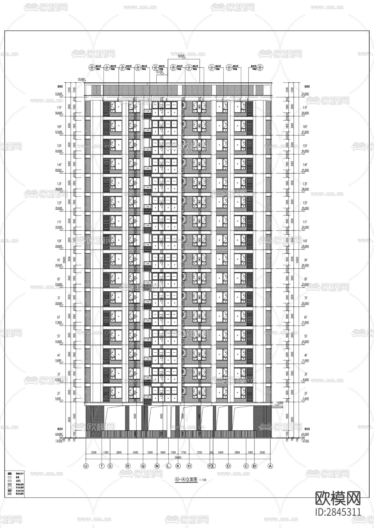 天地源·玖玺香都项目cad施工图下载（渲染图6）