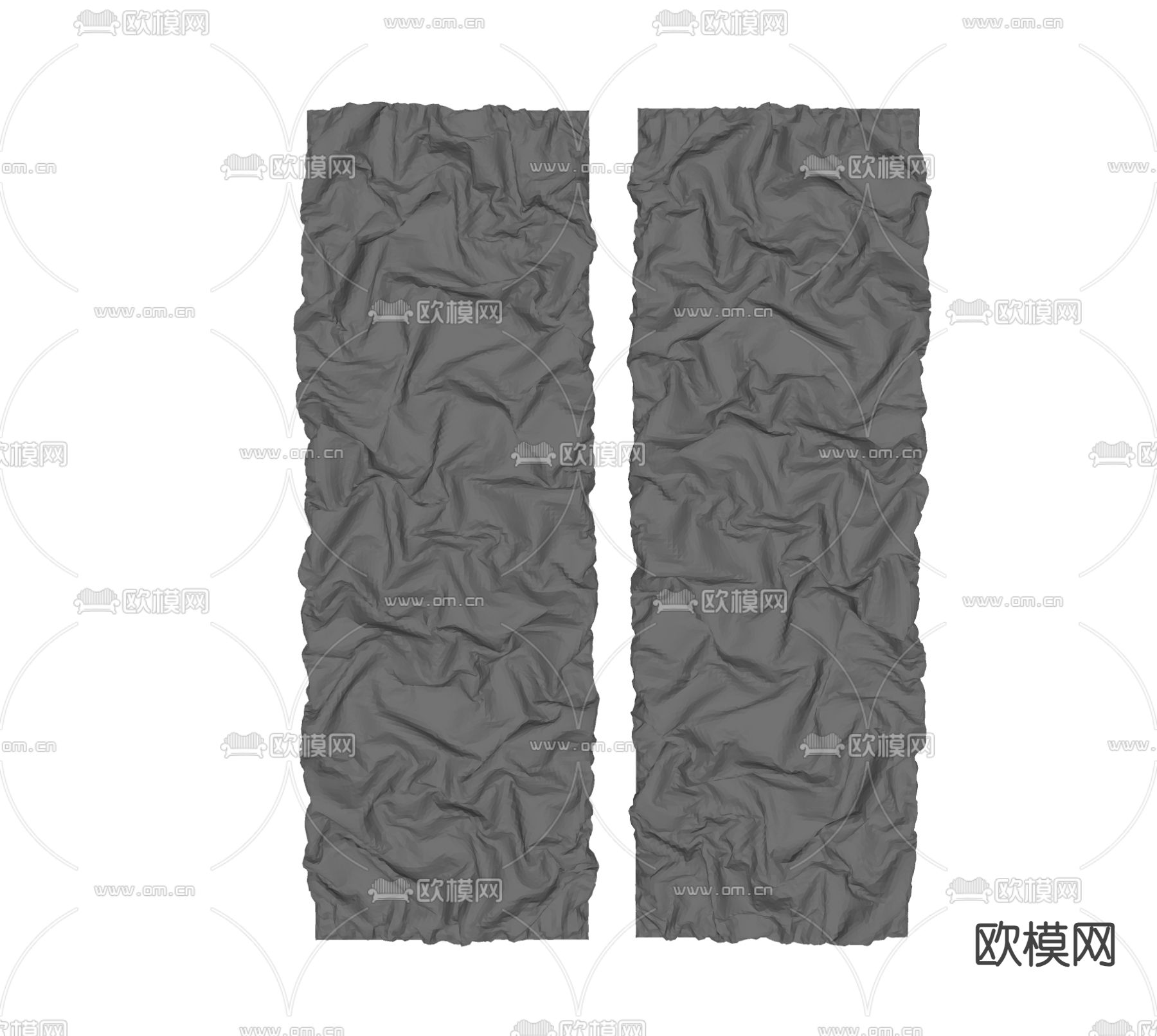 波纹墙饰 挂板su模型下载（渲染图3）