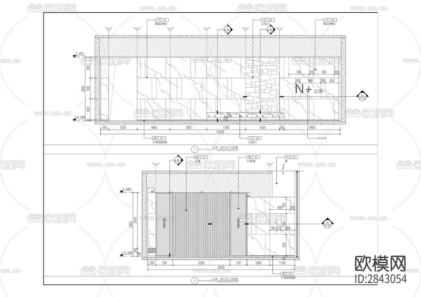 康莊美地項(xiàng)目改造裝修工程CAD施工圖下載(渲染圖8)