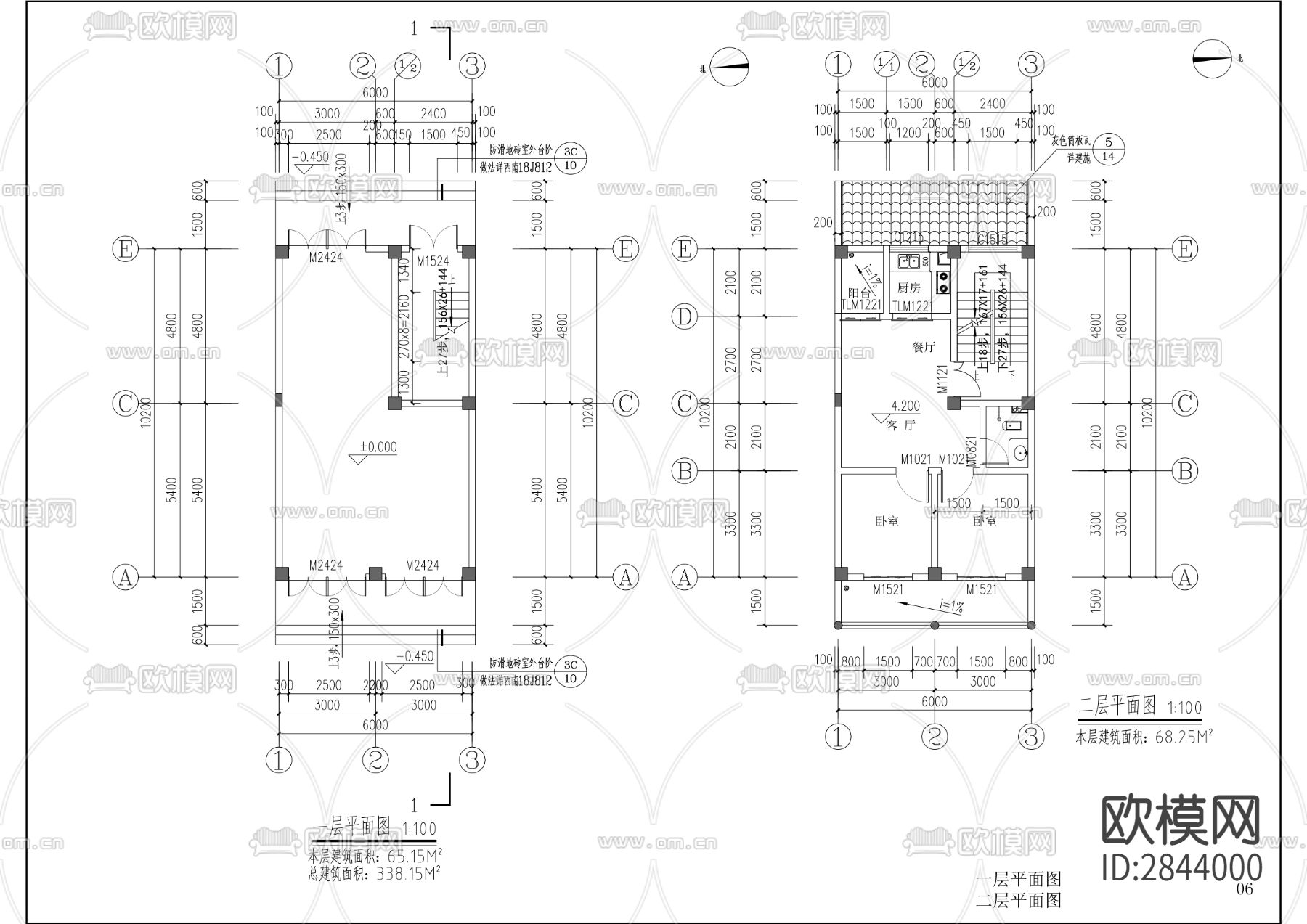 白家坝室外管网 电气工程CAD施工图下载（渲染图1）