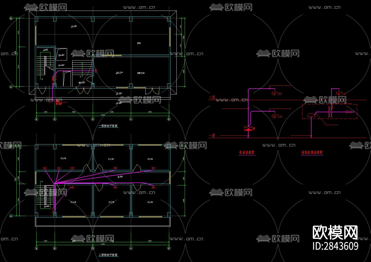 泵房配电电气设计CAD施工图下载（渲染图9）