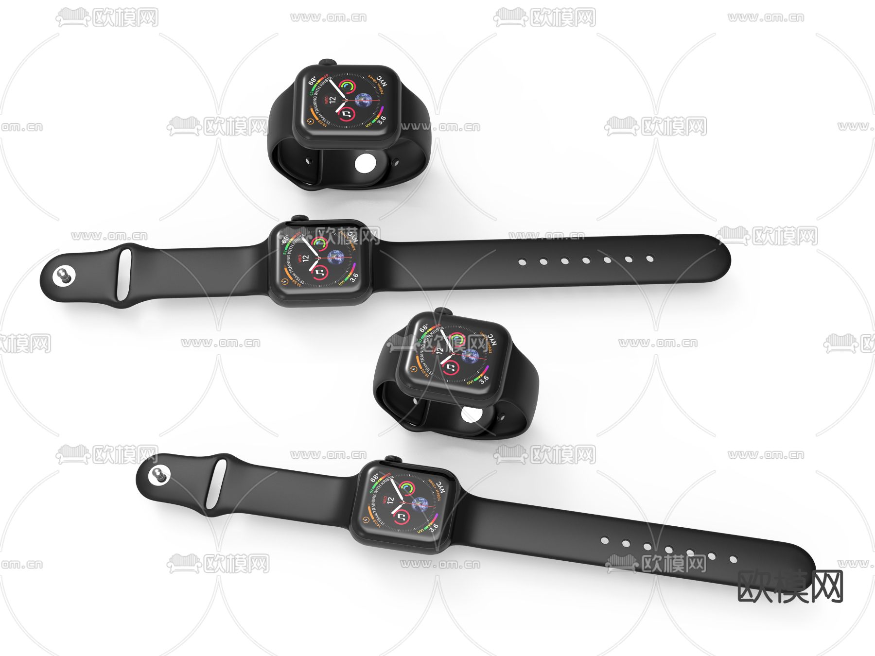 智能手表su模型下载（渲染图1）