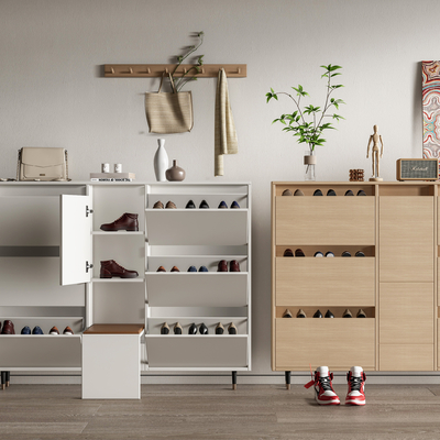 现代矮柜 鞋柜su模型