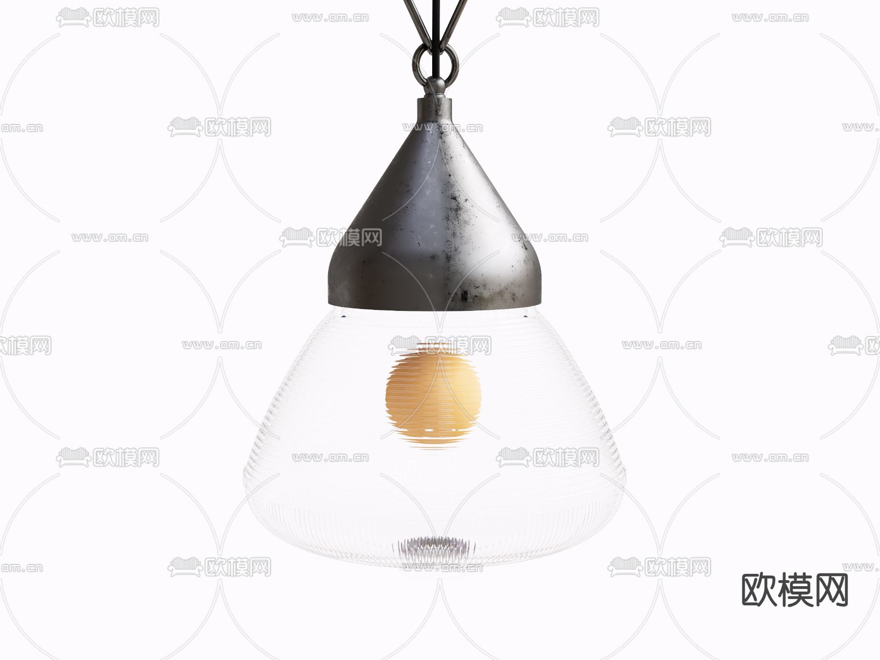 现代吊灯su模型下载（渲染图1）