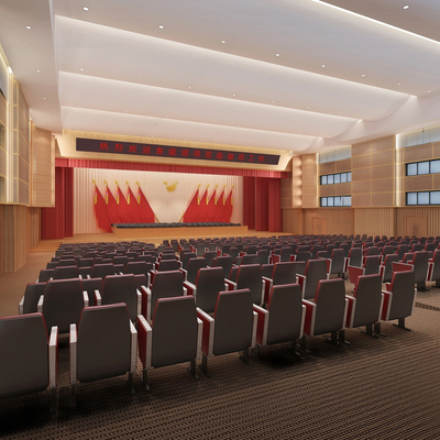  现代报告厅 会议厅su模型 