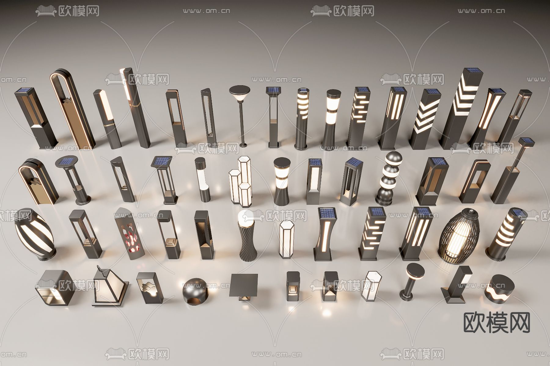 景观灯 户外灯 草坪灯 庭院灯3d模型下载