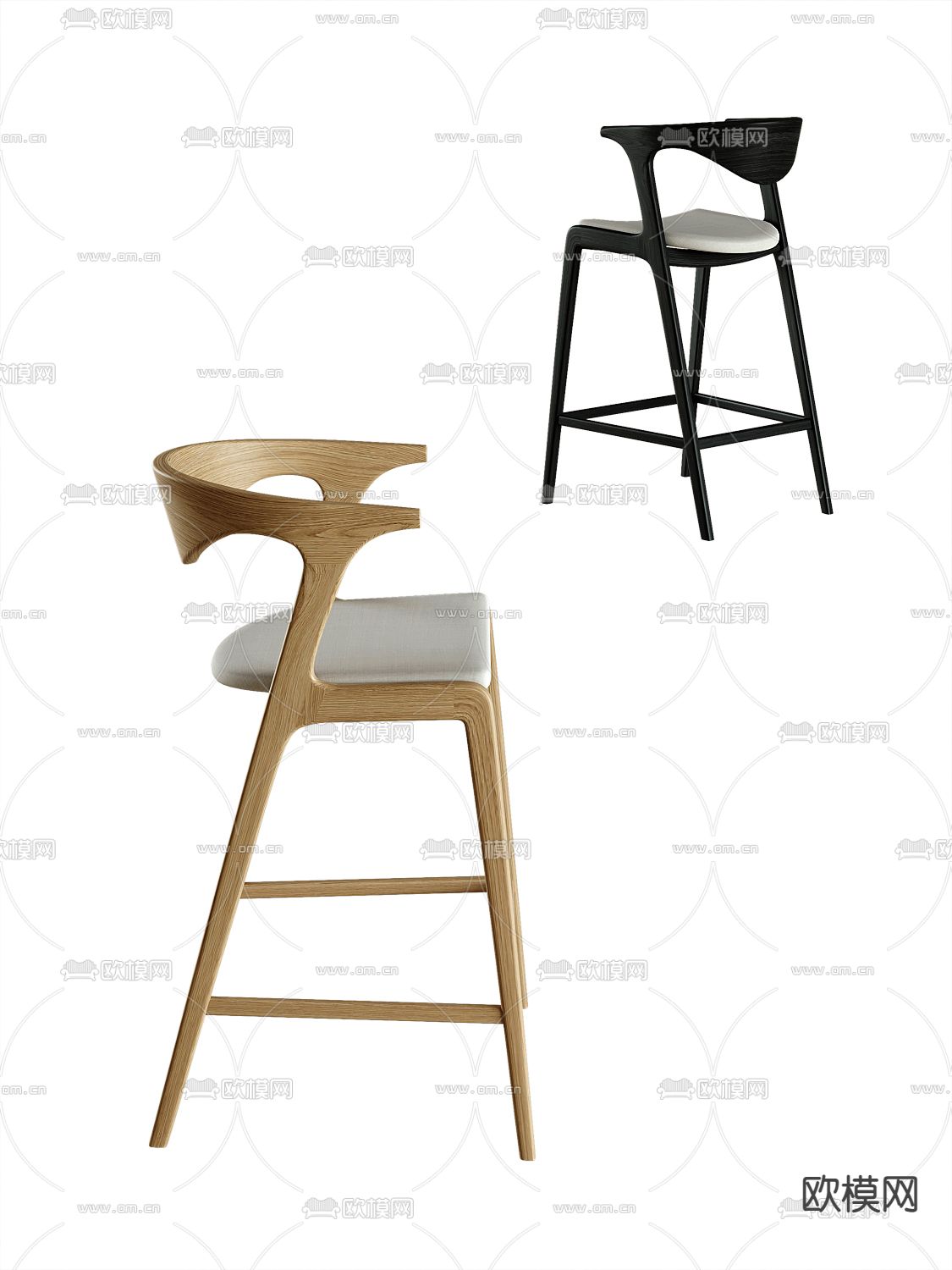 吧椅3d模型下载