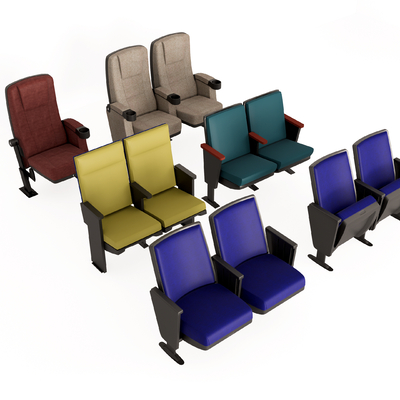  剧院椅su模型 