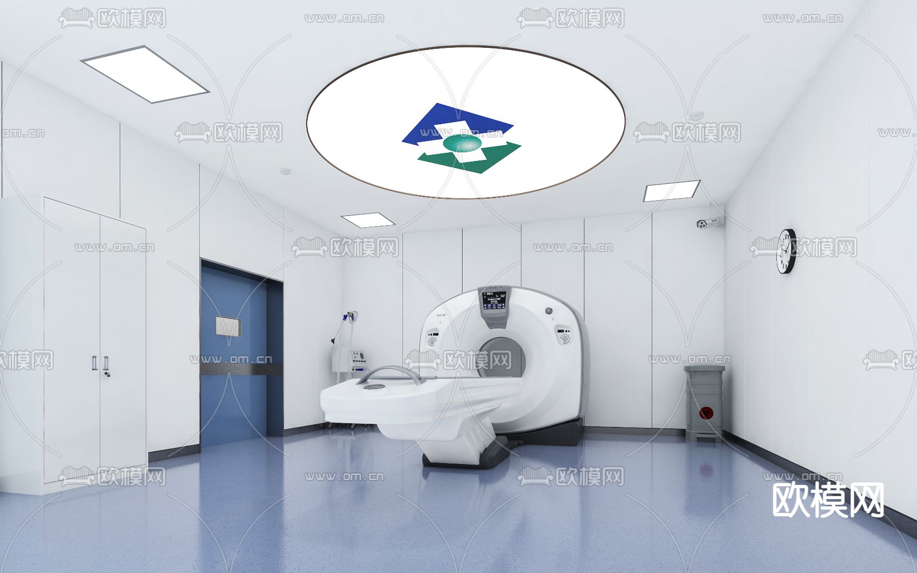 现代医院ct室su模型下载（渲染图1）