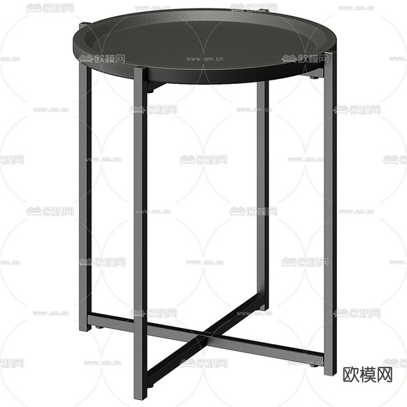 现代圆几 边几 角几3d模型下载