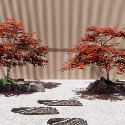  樱花树 景观树su模型 