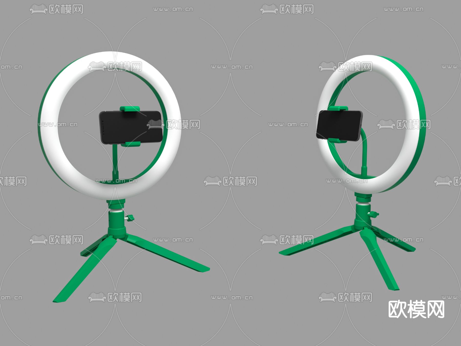 直播灯 美颜灯 灯具su模型下载（渲染图1）
