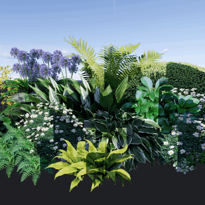  植物花卉 植物堆su模型 