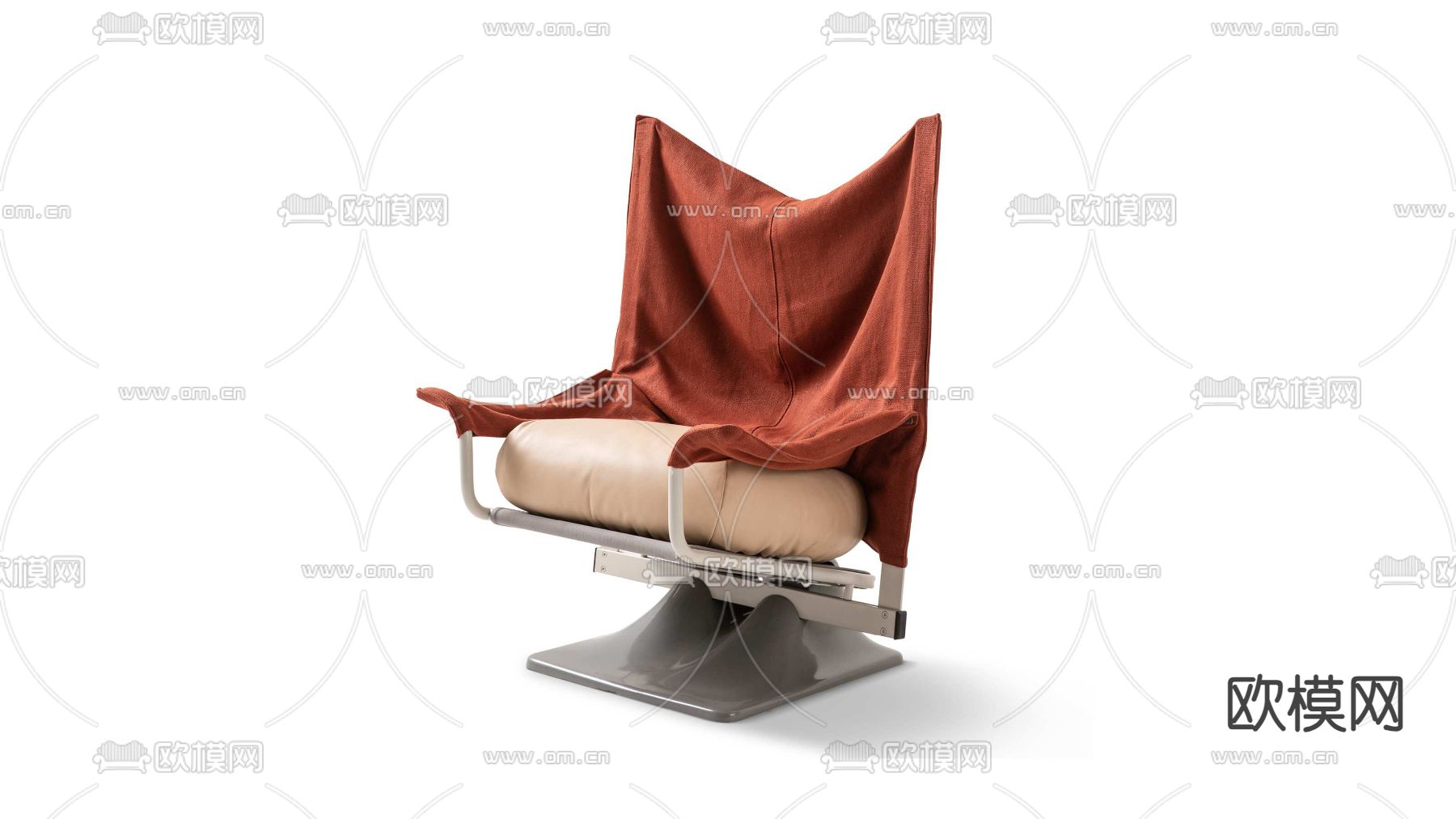 Cassina沙发椅 休闲椅3d模型下载（渲染图1）