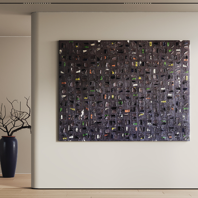 侘寂风装饰挂画su模型