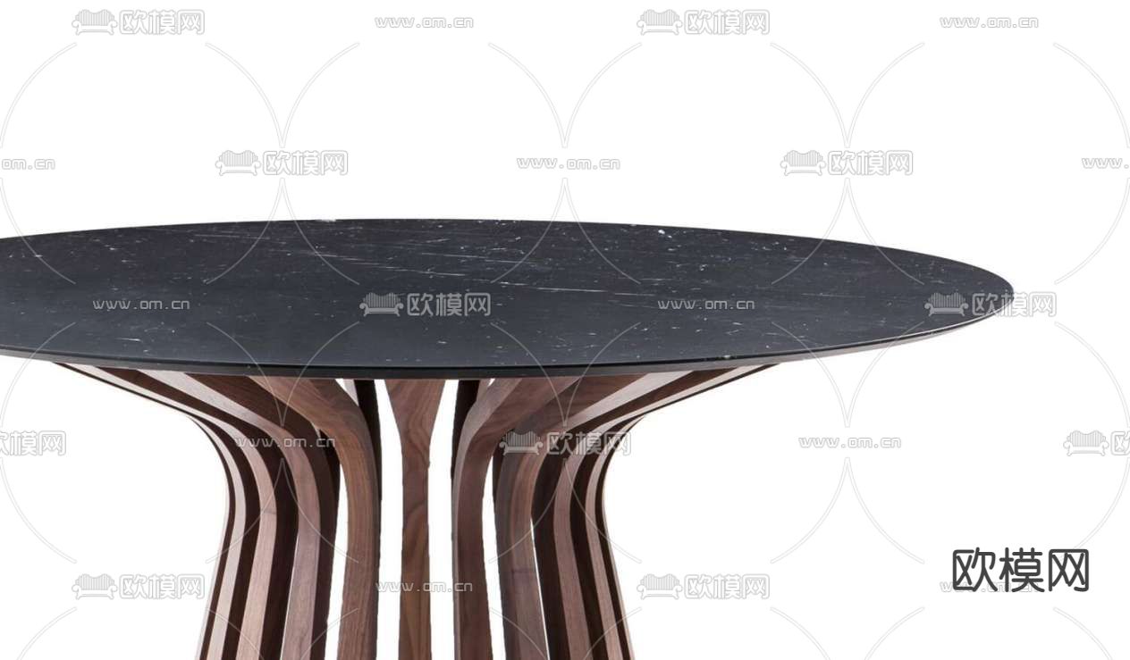 cassina 侘寂角几 圆几 边几3d模型下载（渲染图4）