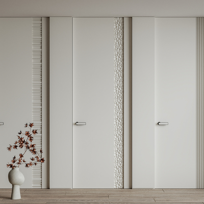 单开门 卧室门 通顶门su模型