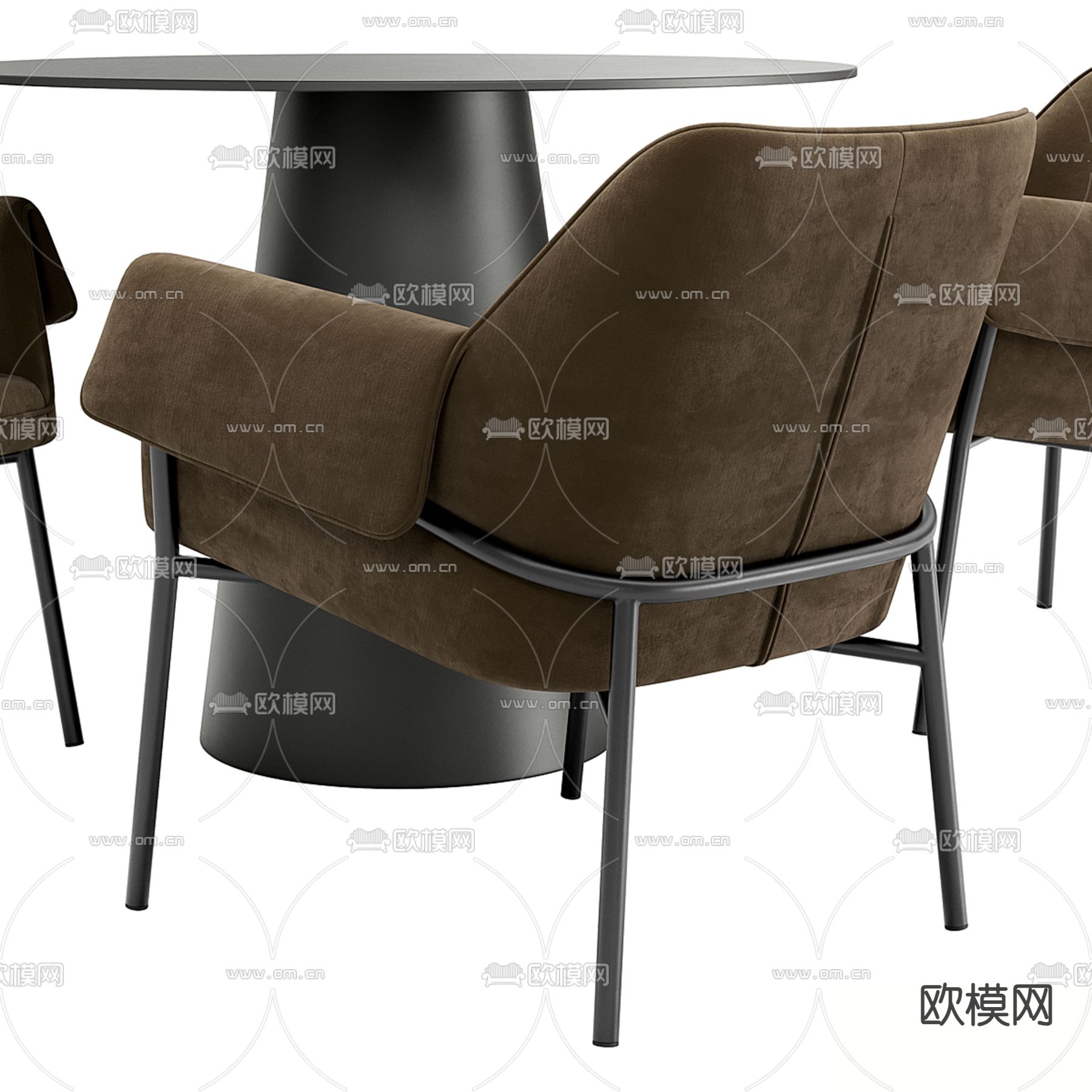 洽谈桌椅 休闲桌椅3d模型下载（渲染图3）