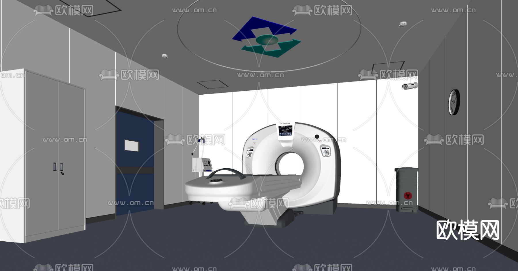 现代医院ct室su模型下载（渲染图2）