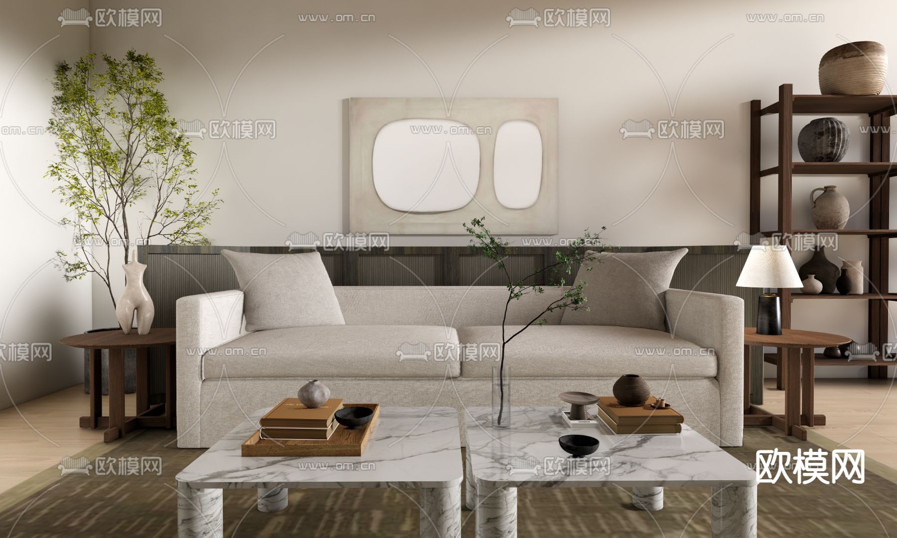 双人沙发3d模型下载