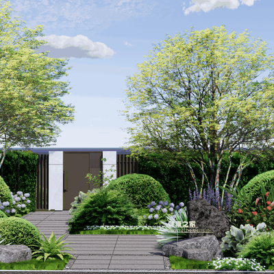  植物花卉 植物堆su模型 