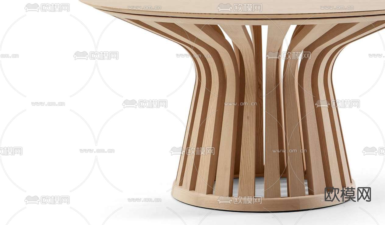 cassina 侘寂角几 圆几 边几3d模型下载（渲染图3）